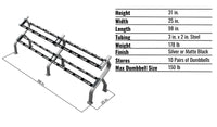 Troy 10-Pair Dumbbell Rack - Buy & Sell Fitness
