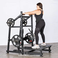 MDF Excel Belt Squat - Muscle D Fitness - Plate Loaded Belt Squat w/ Plate Storage - Buy & Sell Fitness
