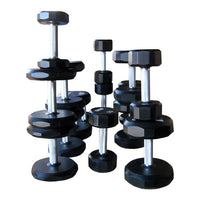 Troy (5-75 lb) Urethane Dumbbell Set w/ Rack - Buy & Sell Fitness
