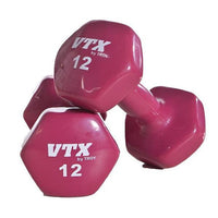 Troy VTX Vinyl Dumbbell Set w/ Rack - Buy & Sell Fitness
