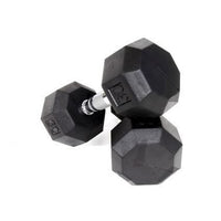 Troy VTX (5-50 lb) Rubber Dumbbells w/ Rack - Buy & Sell Fitness
